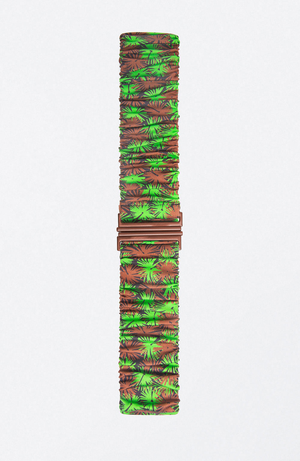 Cinturón elástico con hebilla metálica Verde
